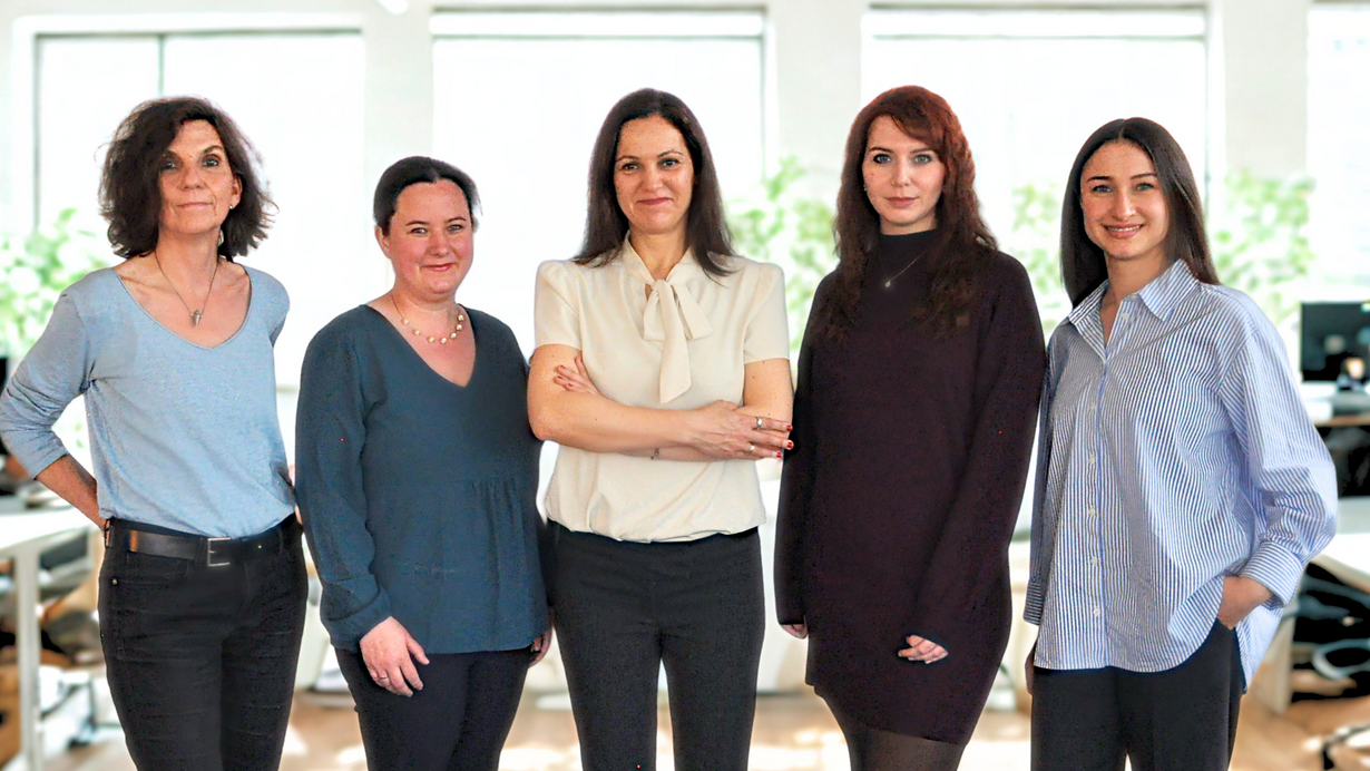 Von Links: Susanne Salata | Dr. Marina Quiner | PD Dr. Tal Hoffmann | Aylin Misral | Serpil Doğruoğlu
